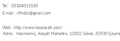 Leo Alaat Otel telefon numaralar, faks, e-mail, posta adresi ve iletiim bilgileri